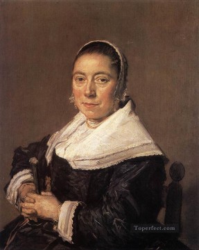  Su Obras - Retrato de una mujer sentada, presumiblemente Maria Veratti Siglo de oro holandés Frans Hals